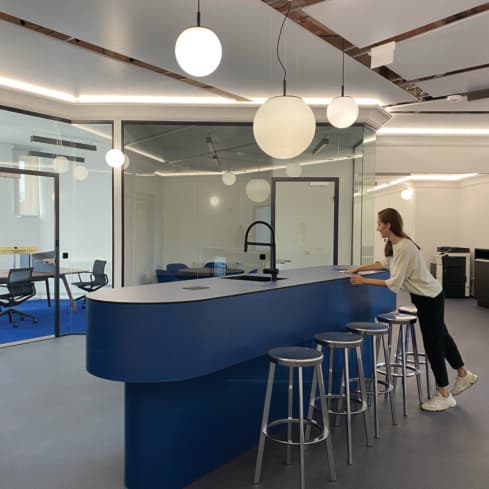 KOGAA pop-up office at Nová Zbrojovka